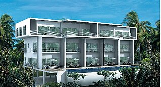 5 luxury duplex (2 story) apartments of 150m2, featuring 3 bedrooms, 3 bathrooms, fitted kitchens beautifully finished with european modernist appliances, underground parking and a large infinity pool. 
